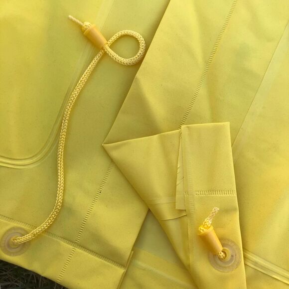 Hard Rain VTG 1998 Movie Promo Rain Coat Christian Slater Morgan Freeman Sz L - Picture 4 of 5